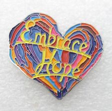 Rainbow Colors Embrace Hope Lapel Pin (B817) picture
