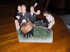 Norman Rockwell Bottom of the 6th Sculpture Tough Call Umpires Curtis Publishing picture
