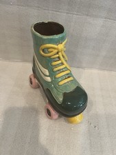 KALALOU Ceramic Roller Skate Planter, 9” Height, Home Decor picture