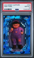2024-25 Topps Chrome Disney Sapphire Abby Park Sapphire Refractor #193 PSA 10 picture