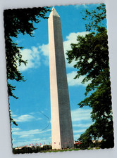 The Washington Monument Whit Marble Shaft 555 Feet Tall Washington DC  Postcard picture