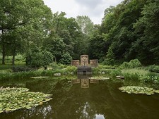 Photo:Pittsburgh PA Schenley Park 1930 George Westinghouse Memorial Pond picture