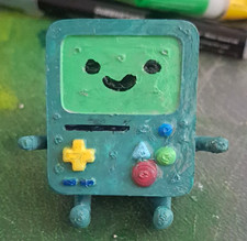 Adventure Time Bouncing BMO 3d printed Hand-Painted Custom clicker toy picture