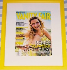 Renee Zellweger signed autograph 2000 Vanity Fair cover framed JSA Bridget Jones picture