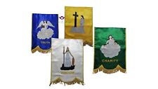 AMARANTH STATION BANNERS SET OF 4 STATIONS EACH 18