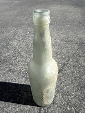 Antique Aqua Glass Bottle 22 Oz Found Goldfield Nevada Mining Ghost Town picture