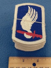 BUNDLE OF 20 - VIETNAM ERA 173RD AIRBORNE BRIGADE COLOR PATCHES - NEW 4/67 picture