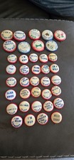 Vintage 1940s WWII Tin Litho Soldier Humor Risque Pin Button Lot of 38  picture