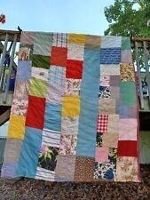 Vintage handmade quilt very old pattern/ hand-sewn, heavyweight.. BEAUTIFUL COND picture