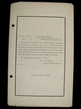 EDWARD EVERETT CIVIL WAR GETTYSBURG ORATOR MOURNING ORDER picture