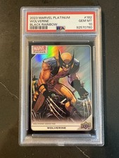 2023 Marvel Platinum Wolverine #182 Black Rainbow Refractor PSA 10 picture