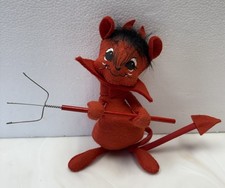 VTG Annalee Doll RED Devil Mouse Halloween 7