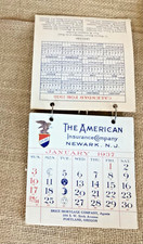 1937 Vintage Calendar  “The American Insurance Company”. Brice Mort. Portland OR picture
