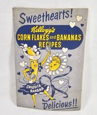 Vintage Recipe Foldout Booklet Kellogg's Corn Flakes & Bananas Recipes picture