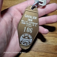 Vintage cavalier Inn High point NC Carolina Hotel Motel Room Key Fob & Key  #106 picture