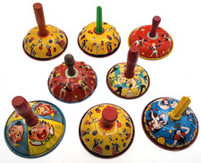 8 Vintage 1950s Tin Lithograph Bell New Year's Eve Noisemakers picture