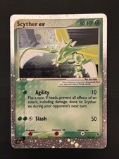 Scyther ex Ruby & Sapphire Pokemon Card TCG Holo Ultra Rare 2003 LP/MP picture