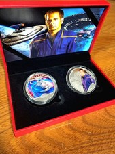 2014-.999 Fine Silver Plated-2 Piece Captain Archer - Series Collector Set. picture