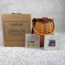 Longaberger Collectors Club Five-Year Anniversary Charter Member Basket With Box picture