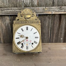 Antique-French-Morbier Clock Movement-Crown Wheel Esc.- Ca.1850-To Restore picture