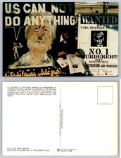1981 Iran Hostage Crisis Postcard - Anti-Carter & Shah Protest Tehran picture
