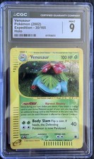 Venusaur Expedition 30/165 Holo CGC 9 2002 English Pokémon Card picture