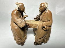 Chinese Miniature Wise Men Clay Figurine Playing Board Miniature Asian Figure picture