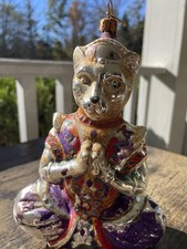 Christopher Radko “Namaste” Cat Christmas Ornament  picture