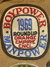 1969 BSA Boypower Manpower Round-Up Orange Empire Council Patch 3