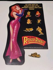 1987 5 Pin Set Who Framed Roger Rabbit 1988 Movie Release Event DISNEY AMBLIN picture