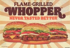 BURGER KING RESTAURANT ADVERTISING SHEET NEW 10/11/26 BK COUPONS picture