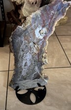 11.5LB RARE RAW Natural 8th Vein Ocean Jasper Quartz Slab w/ Custom Stand picture