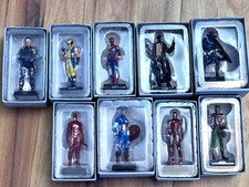 Set Of 9 Eaglemoss Classic Marvel Figurine Collection Spiderman Iron Man picture