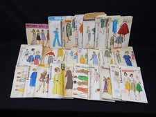 24 PC LOT Vtg 1950s 60s 70s Sewing Patterns Simplicity Butterick - Most FF picture