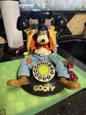 Vintage 1990s Telemania Goofy Animated Talking Telephone Disney Landline Phone picture