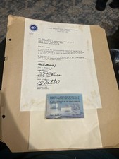 Apollo 14 Lunar Surface Safety Line Segment with Presentation Letter  picture