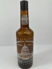 Vintage 1953 Eisenhower Presidential Inauguration Old Mr Boston Souvenir Bottle picture