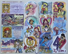 15 VTG 2002 Glamour Girl Vending Machine Stickers by YCT Images, Y2K Collectible picture