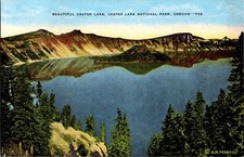 Vintage Crater Lake National Park Oregon Postcard E. C. Kropp Natural Color picture
