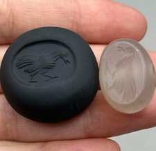 Wonderful ancient Roman old unique Crystal agate stone seal Intaglio Stamp bead picture