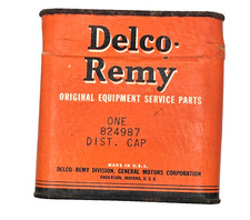 NOS Delco-Remy 824987 Distributor Cap Sealed Tin GM Anderson Packard Classic picture