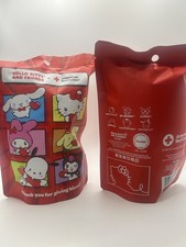 Hello Kitty American Red Cross Plush Mascot Clip & Surprise Sticker Pack SEALED picture