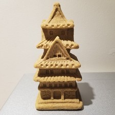 Vintage Japanese Pagoda Compressed Sand Castle Souvenir picture