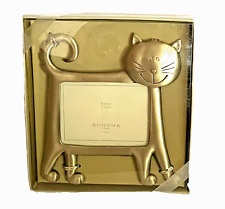 Sonoma Happy Cat Frame Brass Look Cat Lovers picture
