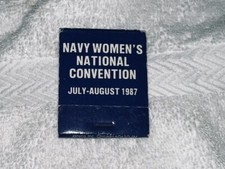 Navy Women’s National Convention 1987 Matchbook Cover Matches Unstruck Vintage picture