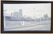 PRR Pennsylvania Railroad Electric MU Passenger Train 5.75x3.5 Photo Negative picture
