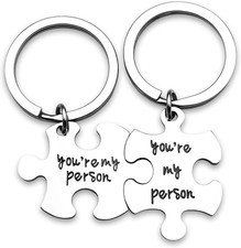 Couple Gifts Keychain My Person Love You Puzzle Piece Heart Keychain | picture