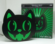Ashland Radiant Shadows Black Cat LED Green Light Projector Halloween Michaels picture