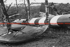 F029848 Allied Glider Lies Destroyed in Field Airborne Landings Holland 1944 WWI picture