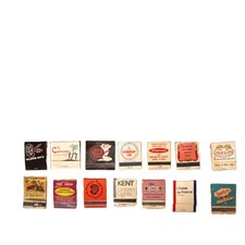Lot of 14 Vintage Matchbooks Used. Some Unstruck. picture